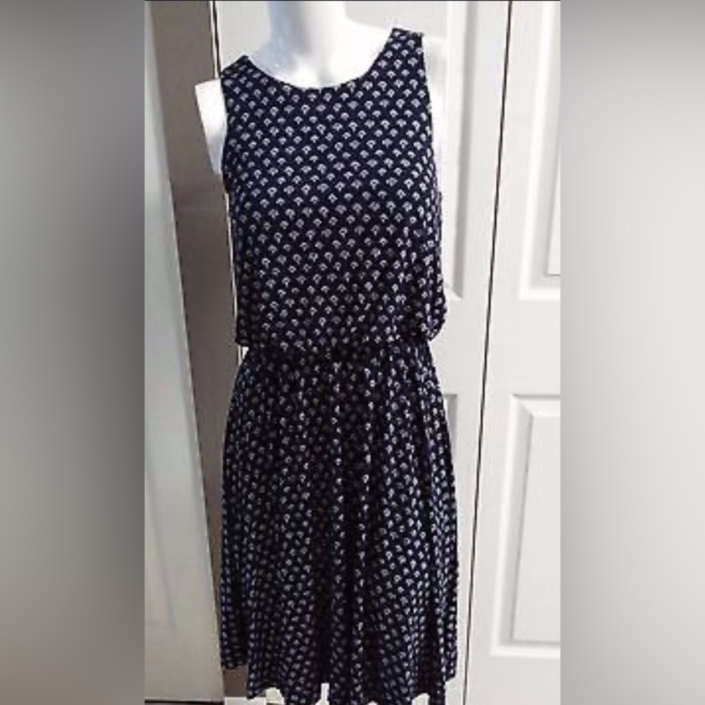 LOFT Blue Midi Dress